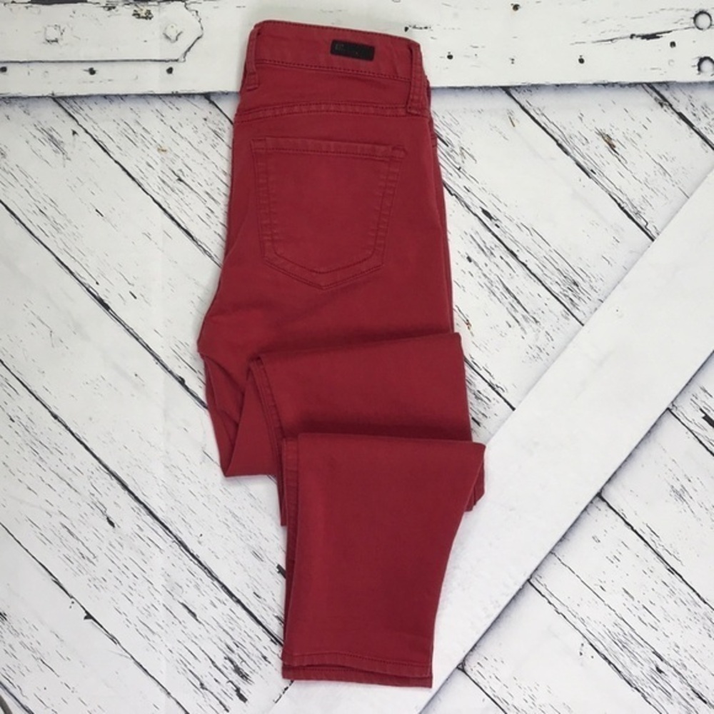 KUT FROM THE KLOTH Diana Skinny Jeans Dark Red